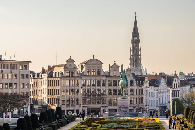 A Self-Guided Tour of Brussels: From Medieval to Modern Times - Grand Place and the Tintin Comic Mural: two styles of Belgium