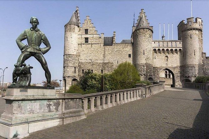 Excursion to Antwerp and Ghent by bus from Brussels with stop at the Atomium - Medieval Commerce and Guild Power: Vleeshuisstraat and Grote Markt