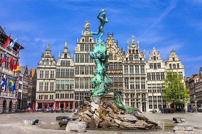 Excursion to Antwerp and Ghent by bus from Brussels with stop at the Atomium - Walking Toward the Cathedral of Our Lady: Rubens + Belgian Politics Quick Check