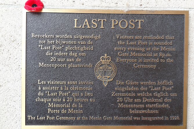 Flanders World War I Battlefields Private Tour from Brussels - Stop 3: In Flanders Fields Museum (included entry)