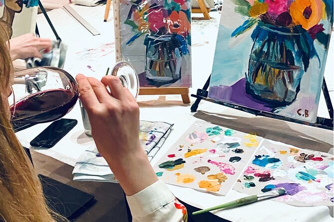 Wine and Painting Workshop Experience in Brussels - The Flow of the 3-Hour Workshop (So You Know What Will Happen)